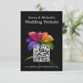 🌈QR code wedding DETAILS Informatiekaartje (Staand voorkant)
