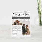 QR Code Wedding Details Newspaper Wedding (Voorkant)