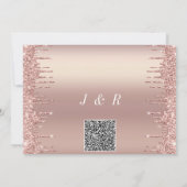 QR Code Wedding Roos Gold Blush Drids (Achterkant)