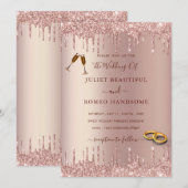 QR Code Wedding Roos Gold Blush Drids (Voorkant / Achterkant)