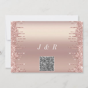 QR Code Wedding Roos Gold Blush Drids