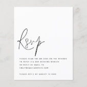 QR Code Wedding RSVP Enclosure (Voorkant)