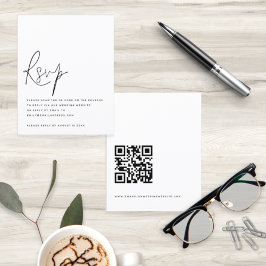 QR Code Wedding RSVP Enclosure