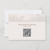 QR Code Wedding RSVP Kaart (Achterkant)