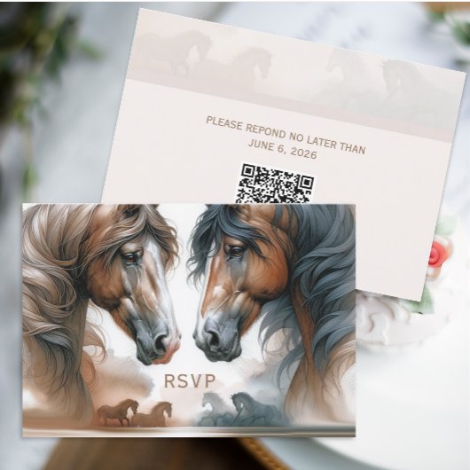 QR Code Wedding RSVP Kaart