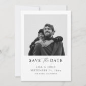 Qr Code Wedding Save the Date Photo  Kaart (Voorkant)