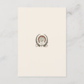 QR Code Wedding Website Info Art Nouveau Informatiekaartje (Achterkant)