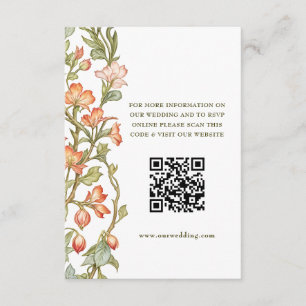 QR-code Wedding Website Info Enclosure Informatiekaartje
