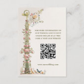 QR-code Wedding Website Info Enclosure Informatiekaartje (Voorkant)