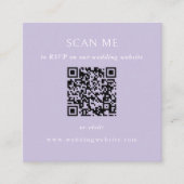 QR Code Wedding Website Informatiekaartje (Voorkant)