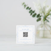 QR Code Wedding Website Informatiekaartje (Staand voorkant)