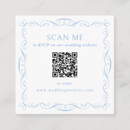 QR Code Wedding Website Informatiekaartje