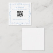 QR Code Wedding Website Informatiekaartje (Voorkant / Achterkant)