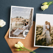 QR Code Wedding Website Photo Save the Date