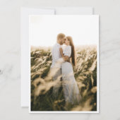 QR Code Wedding Website Photo Save the Date (Achterkant)