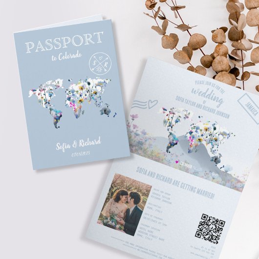 QR Code Weide Huwelijksbestemming Paspoort Kaart