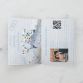 QR Code Weide Huwelijksbestemming Paspoort Kaart (Binnen)