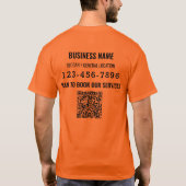 QR Code Welkom Zakelijk Logo T-shirt (Achterkant)