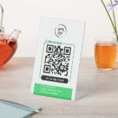 QR-code WhatsApp Business Reclamebord Met Voetstuk (Insitu)