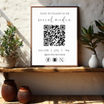 QR Code White Scan om ons te volgen op het sociale Poster<br><div class="desc">Introductie van onze QR Code White "Scan To Follow Us on Social Network" Sign, de perfecte combinatie van moderne connectiviteit en verloving voor uw bedrijf of vestiging. Dit opvallende voetstuk is meer dan alleen decor; het is een interactieve toegangspoort tot je digitale aanwezigheid. Het is prominent voorzien van een dynamische...</div>