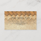 QR Code Wicker Gold Profile Visitekaartje (Achterkant)