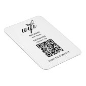 QR Code Wifi Internet Wachtwoord Wit Flexibel Magneet (Rechterzijde)