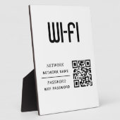QR-code Wifi Netwerknaam & Wachtwoord Fotoplaat (Zijkant)
