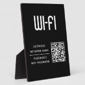 QR-code Wifi Netwerknaam & Wachtwoord  Fotoplaat (Zijkant)