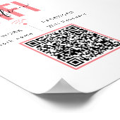 QR-code WIFI-netwerkwachtwoord Poster (Hoek)