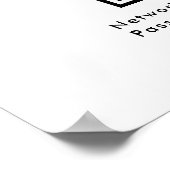 QR Code Wifi Scan om Custom Branded White aan te s Poster (Hoek)