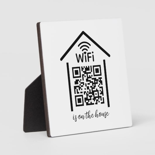 QR Code Wifi Scan to Connect is op het huis Fotoplaat (Voorkant)