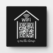 QR Code Wifi Scan to Connect is op het huis Fotoplaat (Voorkant)