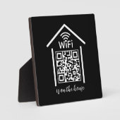 QR Code Wifi Scan to Connect is op het huis Fotoplaat (Voorkant)