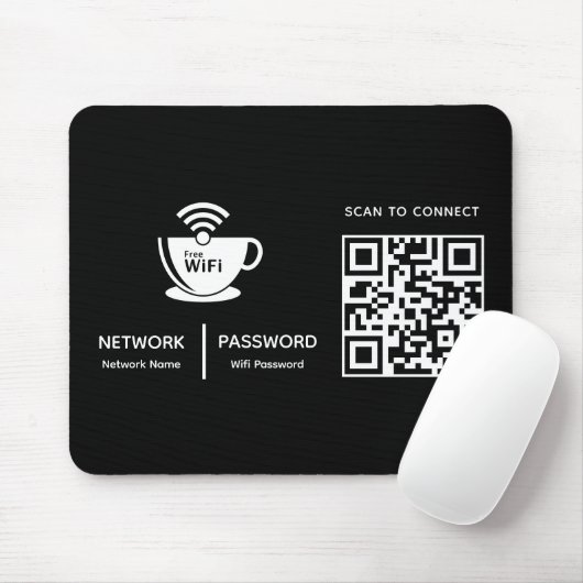 QR-code WiFi Scan voor verbinding met zakelijke Lo Muismat (Met muis)