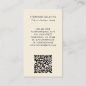 QR Code Wilde Bloem Zakelijke Visitekaart Visitekaartje (Achterkant)
