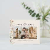 QR Code Wildflower Bewaar de trouwdatum (Staand voorkant)