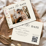 QR Code Wildflower Bewaar de trouwdatum Flyer<br><div class="desc">Kondig uw speciale dag aan met onze QR-code Wildflower Floral Wedding Save the Date! Deze elegante kaart heeft een prachtig wildflower-ontwerp en combineert rustieke charme met modern gemak. De meegeleverde QR-code leidt gasten naar uw trouwwebsite voor gemakkelijke toegang tot details en RSVP's. Gemaakt met hoogwaardige materialen, het is zowel stijlvol...</div>