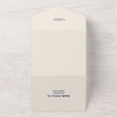 QR Code Wildflower Bruiloft Rustieke Bloemen All In One Uitnodiging (Buitenkant)