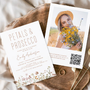 QR Code Wildflower Petals & Prosecco Vrijgezellenf