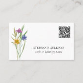 QR Code Wildflower Professioneel Visitekaartje (Voorkant)