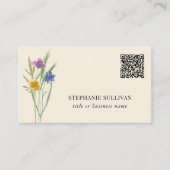 QR Code Wildflower Professioneel Visitekaartje (Voorkant)