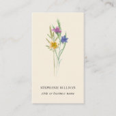 QR Code Wildflower Professioneel Visitekaartje (Voorkant)