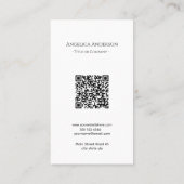 QR Code Wildflower Verticaal Visitekaartje (Achterkant)