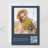 QR Code Wildflower Vrijgezellenfeest Fotouitnodigi Kaart (Achterkant)