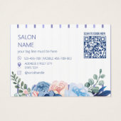 Qr Code Wimper Salon Nazorgkaart Visitekaartje (Achterkant)