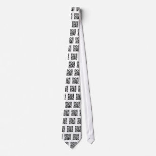 QR CODE WINKEL SJABLOON NECKTIE STROPDAS