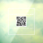 qr-code winkel voorstickervoorzijde - scan me raamsticker (Vel 3)