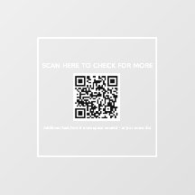 qr-code winkel voorstickervoorzijde - scan me