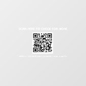 QR-code winkelstickers - scan me - geen rand Raamsticker (Vel)