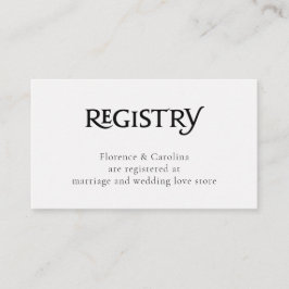 QR Code Wit Chique Elegant Eenvoudig register Informatiekaartje